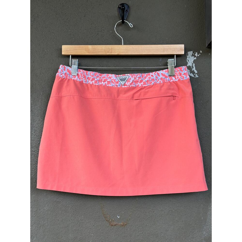 Columbia PFG Small Stretch Golf Tennis Pickleball Skorts Athletic Skirt Coral - Picture 2 of 7